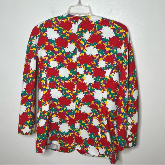 ESCADA BY MARGARETHA LEY Matching Two Piece Floral Cotton Skirt Set - Picture 6 of 11